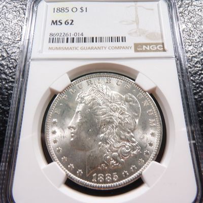 1885-O PCGS MS62 MORGAN SILVER DOLLAR