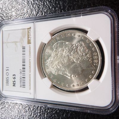 1885-O NGC MS63 MORGAN SILVER DOLLAR