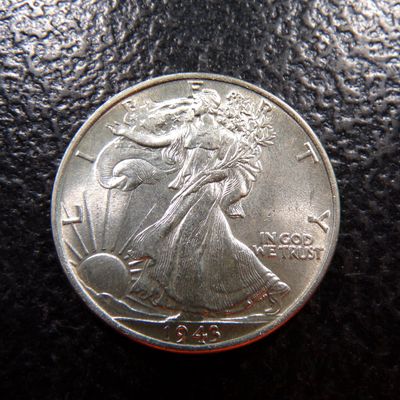 1943 WALKING LIBERTY SILVER HALF DOLLAR