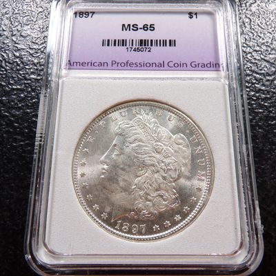 1897 APCG MS-65 MORGAN SILVER DOLLAR