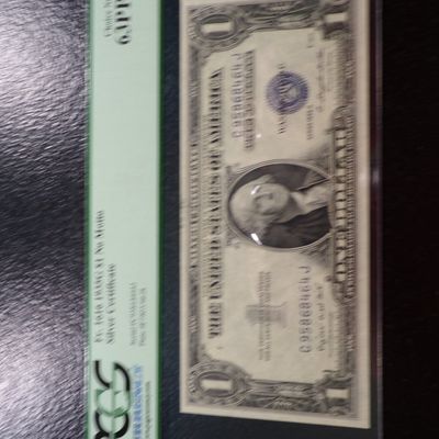 1935-G PCGS CHOICE NEW 63PPQ $1 SILVER CERTIFICATE
