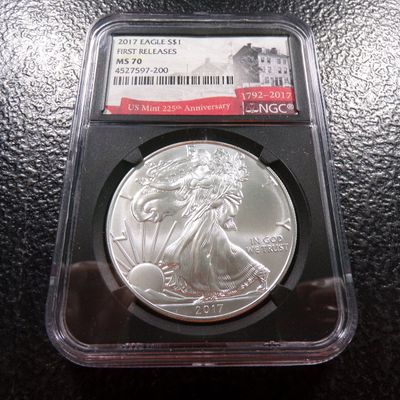 2017 NGC MS70 FIRST RELEASES AMERICAN SILVER EAGLE DOLLAR