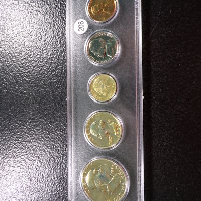 1959 PROOF YEAR 5 COIN SET MOSTLY SILVER