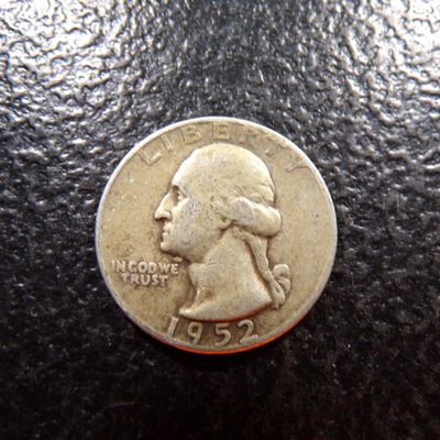 1952-D WASHINGTON SILVER QUARTER