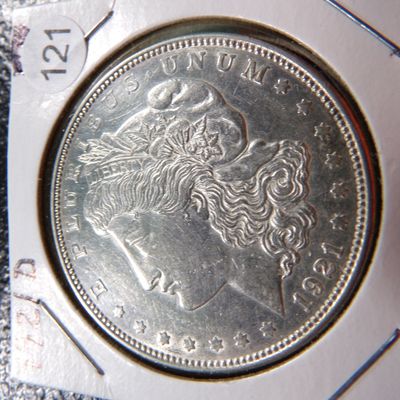 1921-D MORGAN SILVER DOLLAR