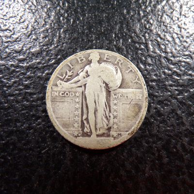 NO DATE STANDING LIBERTY SILVER QUARTER