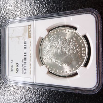 1896 NGC MS63 MORGAN SILVER DOLLAR