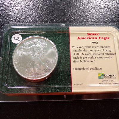 1993 AMERICAN SILVER EAGLE DOLLAR