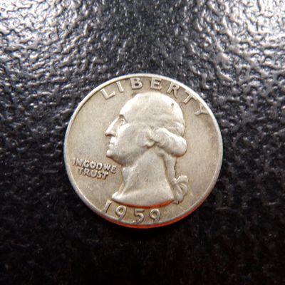 1959 WASHINGTON SILVER QUARTER