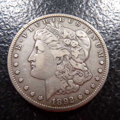 1892-S MORGAN SILVER DOLLAR