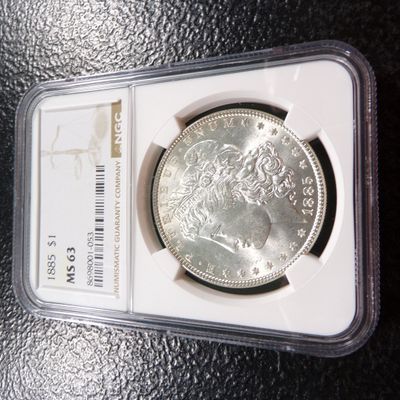 1885 NGC MS63 MORGAN SILVER DOLLAR