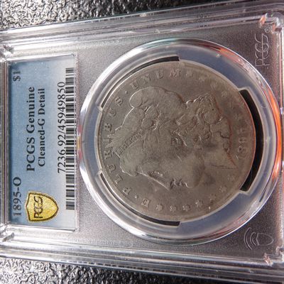 1895-O PCGS GENUINE CLEANED G DETAILS MORGAN SILVER DOLLAR