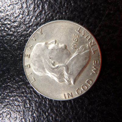 1963-D FRANKLIN SILVER HALF DOLLAR