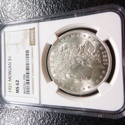 1921 NGC MS62 MORGAN SILVER DOLLAR