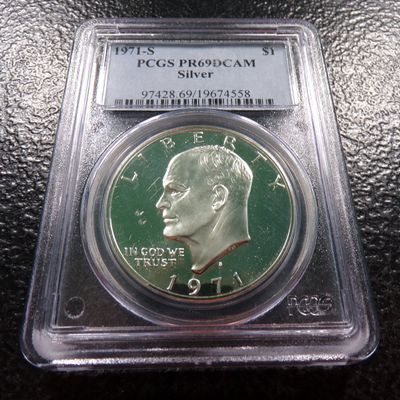 1971-S PCGS PR69DCAM EISENHOWER SILVER PROOF DOLLAR