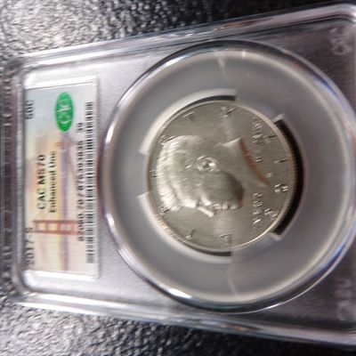 2017-S NGC CAC MS70 ENHANCED UNC. KENNEDY HALF DOLLAR