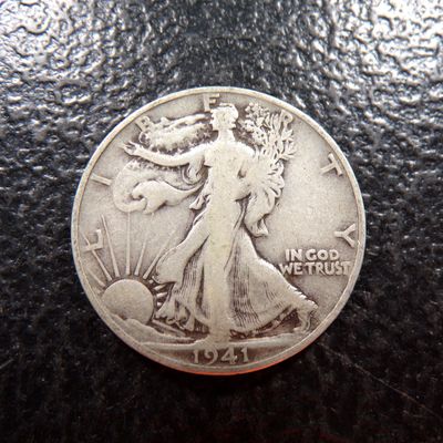 1941-S WALKING LIBERTY SILVER HALF DOLLAR