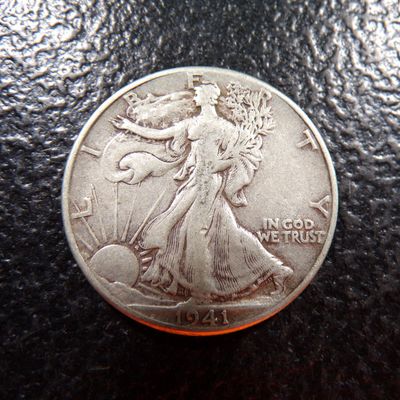 1941 WALKING LIBERTY SILVER HALF DOLLAR