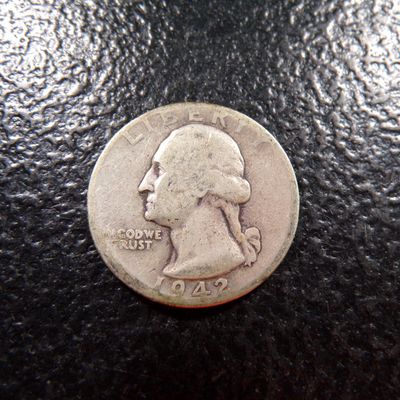 1942 WASHINGTON SILVER QUARTER