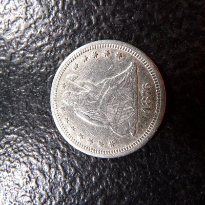 1876-CC CARSON CITY SEATED LIBERTY SILVER QUARTER