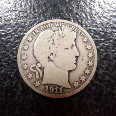 1911-S BARBER SILVER HALF DOLLAR