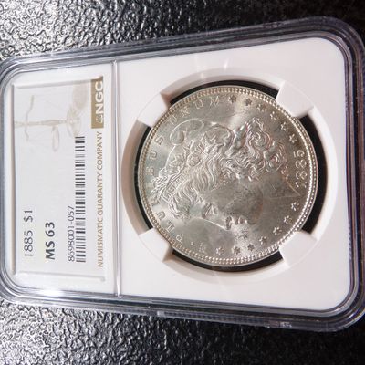 1885 NGC MS63 MORGAN SILVER DOLLAR