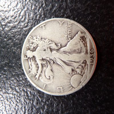 1936 WALKING LIBERTY SILVER HALF DOLLAR