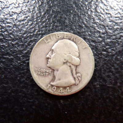 1944 WASHINGTON SILVER QUARTER