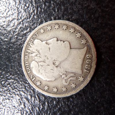 1899 BARBER SILVER HALF DOLLAR