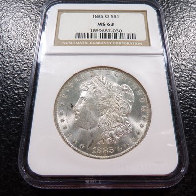1885-O NGC MS63 MORGAN SILVER DOLLAR