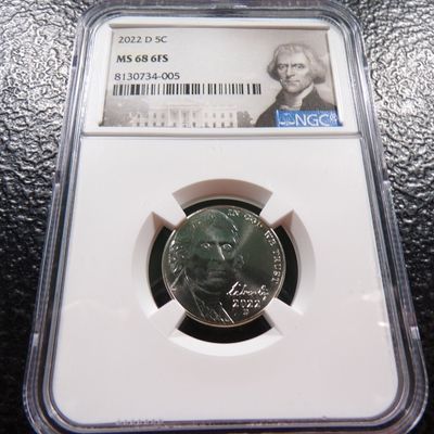 2022-D NGC MS68 6FS JEFFERSON NICKEL