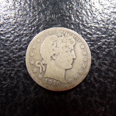 1916 BARBER SILVER QUARTER