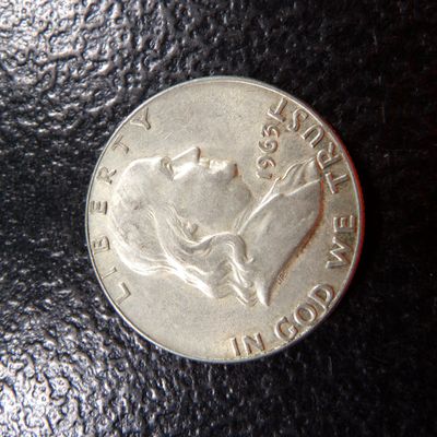 1963-D FRANKLIN SILVER HALF DOLLAR