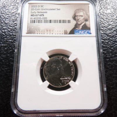 2023-D NGC MS67 6FS EARLY RELEASES JEFFERSON NICKEL
