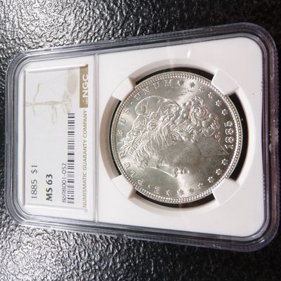 1885 NGC MS63 MORGAN SILVER DOLLAR