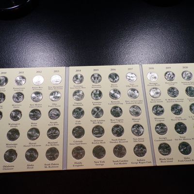 2010-2021 AMERICA'S NATIONAL PARK COMMEM. QUARTERS SET IN BOOK