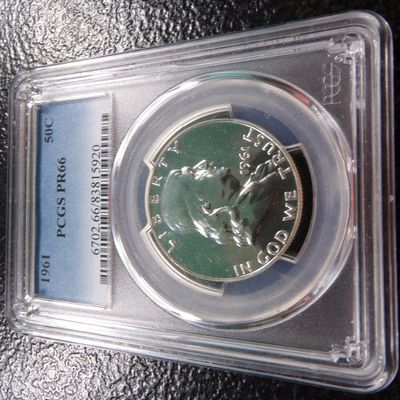 1961 PCGS PR66 FRAMKLIN SILVER PROOF HALF DOLLAR