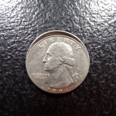 1994-P MIS-CUT WASHINGTON QUARTER