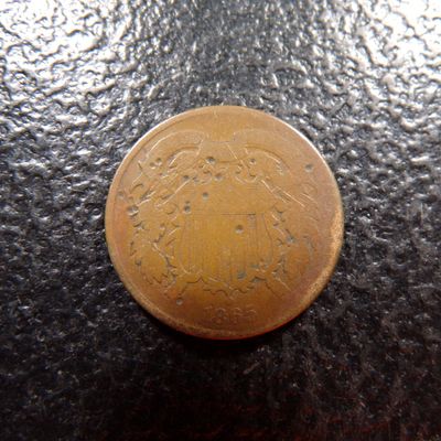 1865 TWO CENT PIECE