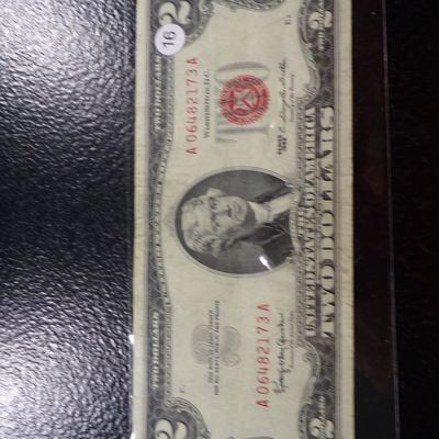 1963 RED SEAL $2 UNITED STATES NOTE