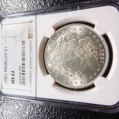 1921 NGC MS62 MORGAN SILVER DOLLAR