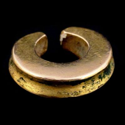 Sale Photo Thumbnail #182: 14KT Gold Ecuadorian Nose Ring Pre Columbian