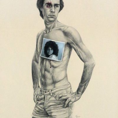 Sale Photo Thumbnail #297: PAUL GERMAIN Pencil Study of Figure