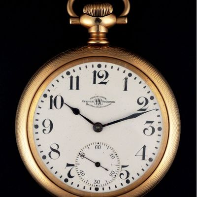 Sale Photo Thumbnail #54: Ball Official RR Standard 14K 19J Pocket Watch