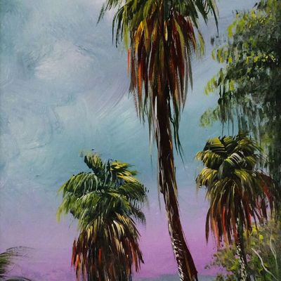 Sale Photo Thumbnail #15: HIGHWAYMEN R.L. LEWIS, Oil on Canvas
