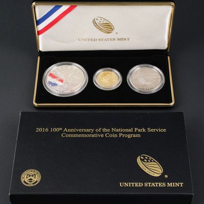 Sale Photo Thumbnail #41: 2016 National Park Service 3-Coin Proof Set
