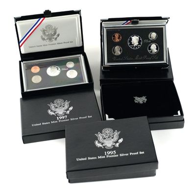Sale Photo Thumbnail #197: (4) U.S. Mint Premier Silver Proof Sets 1996-98