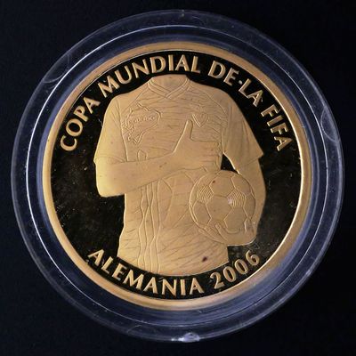 Sale Photo Thumbnail #75: FIFA World Cup 2006 Ecuador 1 Gold Sucre Coin