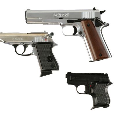 Sale Photo Thumbnail #310: (3) Italian 8mm Blank-Firing Pistols
