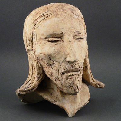 Sale Photo Thumbnail #88: ROBERT HODGELL, Ceramic Sculpture, Bust